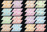 Romania 1964, LP 589 + 589 a, JO Tokyo, serie dant + nedant, bloc de 4, MNH!
