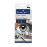 Creioane Grafit Faber Castell 2H-6B, Set 6 Duritati, Radiera si Ascutitoare Incluse, Schite/Desen
