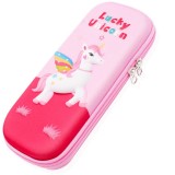 Cumpara ieftin Penar cu Unicorn pentru fetite, roz, 23x10x4 cm Alte personaje Roz aprins 2