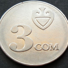 Moneda 3 SOM - KYRGYZSTAN, anul 2008 *cod 1491