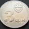 Moneda 3 SOM - KYRGYZSTAN, anul 2008 *cod 1491