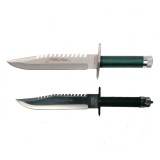 Cumpara ieftin Set doua cutite de vanatoare First Blood, DEPOX&reg;, Otel inoxidabil, Teaca inclusa