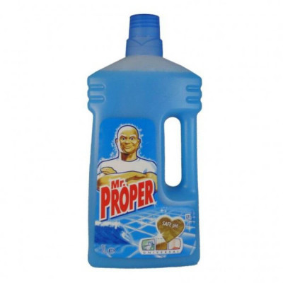 Detergent Lichid Multisuprafete Mr. Proper, 1000 ml, Parfum Fresh, Detergent Lichid pentru Multisuprafete, Solutie pentru Faianta, Detergent Lichid pe foto