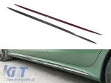 Fasii din carbon potrivite pentru pragurile laterale GT63 pe Mercedes A Design GT 4 Door Coupe X290 dupa 2019 Performance AutoTuning