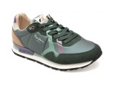 Pantofi sport PEPE JEANS verzi, LS40021, din material textil