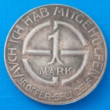 Moneda Adolf Hitler 1 Marca 36mm - Replica Numismatica Straina
