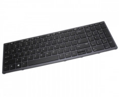Tastatura Laptop HP ZBook 15 G3 Hp Neagra Layout US Cu Iluminare foto
