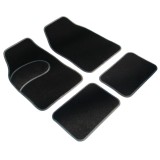 Set 4 Covorase Auto Universale Mocheta Bordurata Gri RoGroup - Antiderapante, Autoturisme