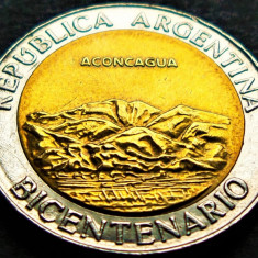 Moneda comemorativa bimetal 1 PESO - ARGENTINA, anul 2010 * cod 1332 A