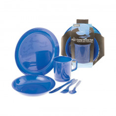 Set vase camping 360 Degrees Dinner Set, 6 piese, BPA free, cu husa OutsideGear Venture