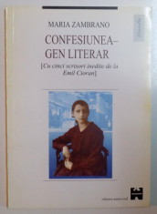 CONFESIUNEA - GEN LITERAR de MARIA ZAMBRANO , 2001 foto