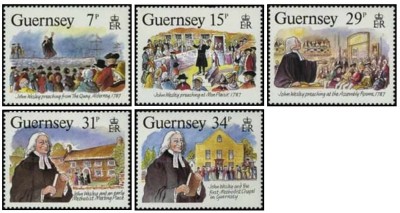 Guernsey 1987 - 200th visit from John Wesley, serie neuzata foto