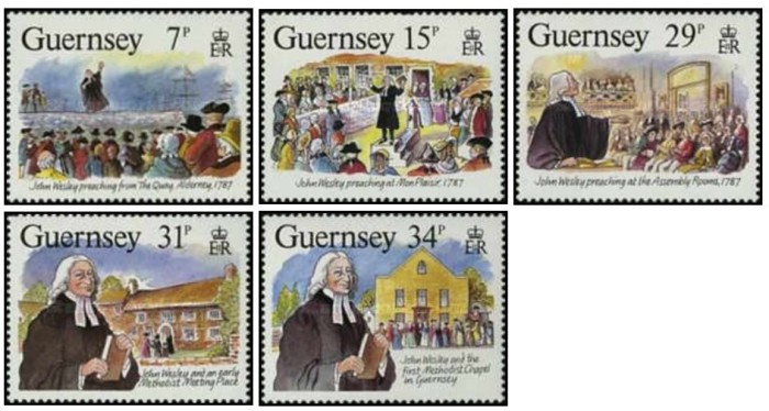 Guernsey 1987 - 200th visit from John Wesley, serie neuzata