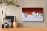 Tablou Canvas Peisaj de Iarnă Design Modern, 39 x 26 cm, CMCLASS