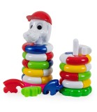 Puzzle Piramida cu Animale 3 Tipuri