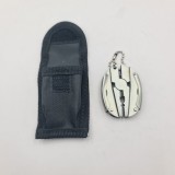 Cleste Multifunctional, Prindere Breloc, Husa, Otel Inoxidabil, 8 cm, Argintiu, Dalimag