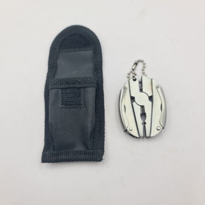 Cleste Multifunctional, Prindere Breloc, Husa, Otel Inoxidabil, 8 cm, Argintiu, Dalimag foto