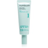 Numbuzin No. 1 Clear Filter Sun Essence esență cu efect iluminator cu efect calmant SPF 50+ 50 ml
