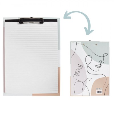 Clipboard, Model Abstract, Multicolor, 30 File, Dimensiune A4 foto