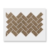 Cumpara ieftin Sablon Perete vopsire, tencuiala 900x600x0.7mm Basic Brick Angle Refolosibil, model MXSP7130