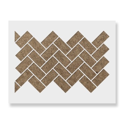 Sablon Perete vopsire, tencuiala 900x600x0.7mm Basic Brick Angle Refolosibil, model MXSP7130 foto