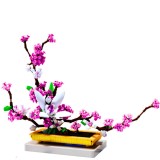 Set Constructie Flori Liliac Ghiveci, 974 Piese, Multicolor - Tip Lego, Decor Creativ, Cadou