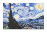 Cumpara ieftin Tablou celebru GIGANT pictat manual, Noapte instelata, 150x100cm ulei pe panza, reproducere Vincent van Gogh
