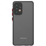 Husa cu protectie la camere si finisaj mat pentru samsung, negru - alege modelul!