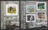 Centrafricana 2015 - A 120-a aniversare a morții lui Berthe Morisot, Colita + Bloc, Cota 28 EURO, RARE (VEZI NUMEROTAREA), MNH
