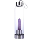 STICLĂ CU CRISTAL DE AMETIST (OBELISC) PENTRU CREȘTEREA PUTERILOR INTERIOARE