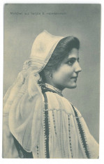 5034 - SALISTE, Sibiu, Ethnic woman, Romania - old postcard - unused foto