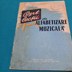 OPT LECȚII DE ALFABETIZARE MUZICALĂ / N. RECIMENSKI / 1956 *