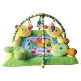 Cumpara ieftin Saltea de activitati, Play Gym Material Plusat Cu 4 Pernute Haioase 88 x 88 cm, Lorelli