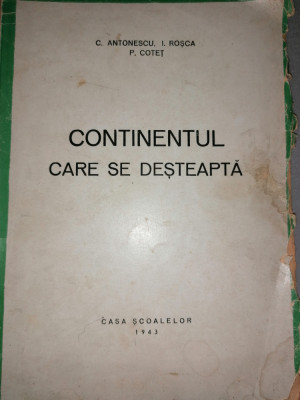 I. Rosca, P. Cotet - Continentul care se desteapta (Asia, Japonia, harti+ foto) foto