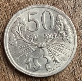 C50 - Moneda foarte veche - Cehoslovacia - 50 haleru - 1922