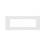Rama Gewiss System GW22106, 6 module, alb pentru priza/intrerupator