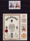 Cumpara ieftin ✅ RO 2018 LP 2186+a &quot; 100 ani Unirea Basarabiei &quot;, serie + colita 729 , MNH