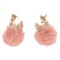 Set 2 ornamente brad din rasina Deer cu puf 6 cm x 11 cm