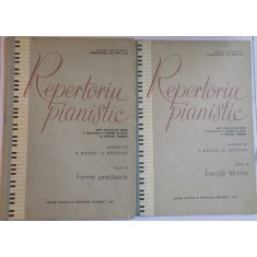 REPERTORIU PIANISTIC de E. BORZA , E. HERTEGH , CAIETUL 2 SI 3 , 1963