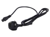 Cablu 3x0,75mm2 BS 1363 with IEC C5 Female Connector PVC 1.8m Black - POS