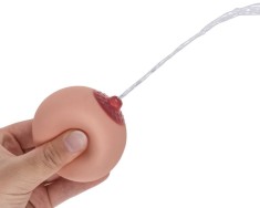 Squirt Ball Boob - Strangeti sau stropiti! San din plastic cu un mamelon dur, permeabil foto
