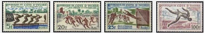 Cote Divoire 1961 - Sport, serie neuzata