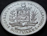 Cumpara ieftin Moneda exotica 2 (DOS) BOLIVARES - VENEZUELA, anul 1989 * cod 4897, America Centrala si de Sud
