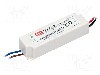 Alimentator pentru LED, 12V DC, 1,67A, 20W, MEAN WELL - LPV-20-12