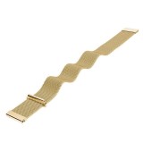 Cumpara ieftin Curea otel, Milanese Slim Fit, compatibila Samsung Galaxy Watch6 44mm, telescoape QR, Gold