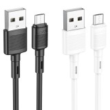 Cablu USB la Micro USB Hoco, 2.4A, X83, 1m, Alb