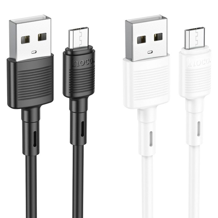 Cablu USB la Micro USB Hoco, 2.4A, X83, 1m, Alb