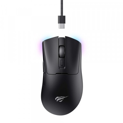 Mouse Gaming Wireless HAVIT MS966WB, 800DPI - 10000DPI, Negru foto
