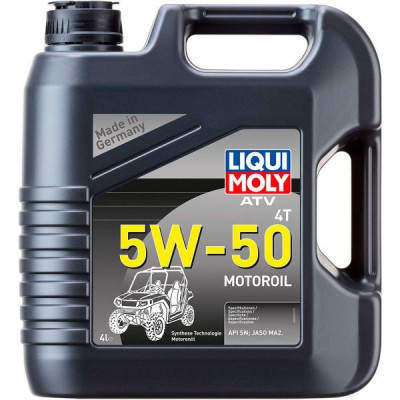 4T engine oil LIQUI MOLY ATV 5W50 4l. API SN JASO MA-2 synthetic foto