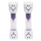 Set 2 clepsidre pentru perierea dintilor, 3 minute, 10 x 2.5 cm, mov